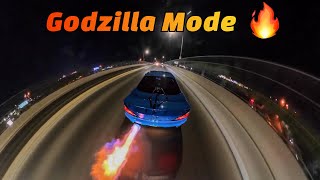 Testing The Godzilla Map On My S15 😳 Vegas Meet Causes Street Closure By COPS [upl. by Ynnav]