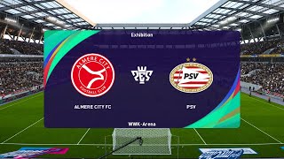 Almere City FC vs PSV Eindhoven 23092023 Eredivisie PES 2021 [upl. by Paco215]