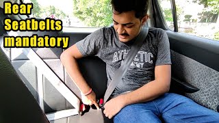 How to install rear seat belts ⚠️Now rear seat belts mandatory to wear [upl. by Yvor]