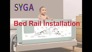 Bed Rail Installation Steps and Instructions  Bed Rail for Baby  Bed Rails for Toddler [upl. by Dygal]