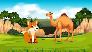 A Tale of a Camel and a Fox Cartoons Moral story Cartoons Bacha Party Cartoons [upl. by Drofliw]