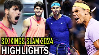 Rafael Nadal vs Carlos Alcaraz SF  Six Kings Slam 2024 [upl. by Helm]