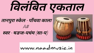 Vilambit EkTaal  Tabla  Scale A  Paanchwa Kala  SaPa  Naad Music Academy [upl. by Northrop698]