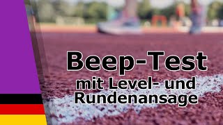 Beep Test 121 mit Level und Rundenansage Deutsch [upl. by Ahsrav]