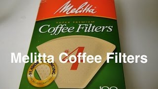 Melitta Coffee Filters in 4 Size Cone Unbleached Natural Brown Paper Filter For  Otaku Coffee [upl. by Wolfort22]