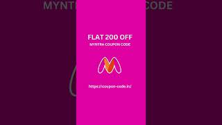 Myntra Coupon Code 2024  Myntra Deals [upl. by Bourn667]