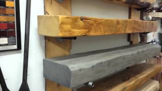 REBARNS CUSTOM BARN BEAM FIREPLACE MANTELS [upl. by Delacourt755]