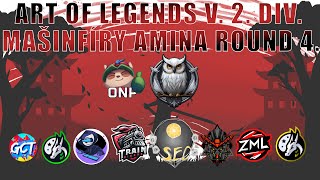 ART OF LEGENDS 2 DIV MAŠINFÍRY AMINA 4 KOLO 5 SEZÓNY [upl. by Nibuz262]