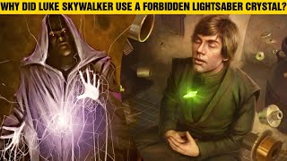 Why Did Luke Skywalker Use A FORBIDDEN Lightsaber Crystal shorts [upl. by Asiruam752]