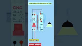 Timer connection with lamp How to wire a timer switch shots [upl. by Chenee]