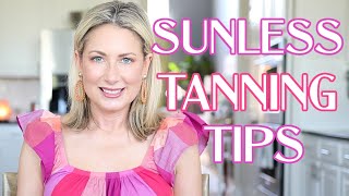 Sunless Tanning Tips  All the Details  MsGoldgirl [upl. by Leidgam]