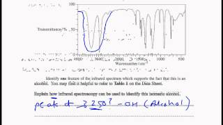 Solutions to exam Questions on infrared spectroscopy AQA unit 2 [upl. by Bax195]