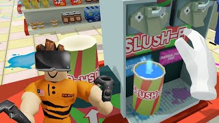 Horangi Bekerja Di Kedai Serbaneka 24 Jam Job Simulator VR Store Clerk VR MALAYSIA [upl. by Dnomsaj763]