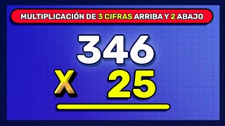 MULTIPLICACIONES DE 3 CIFRAS ARRIBA Y 2 ABAJO RESUELTAS Muy Fácil [upl. by Atilef817]