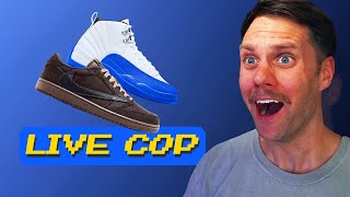 🔴LIVE PASS AIR JORDAN 12 ROYAL amp TRAVIS SCOTT VELVET BROWN SOON [upl. by Nire]