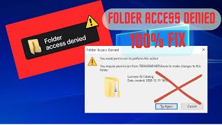 How To Fix quotFolder Access Deniedquot in Windows 1011  Easy StepbyStep Guide [upl. by Ogeid787]