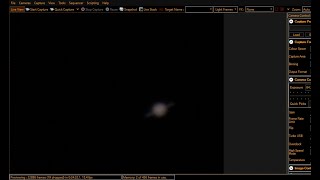 Saturn and the Moon through my Telescope  LIVE  021 [upl. by Buchanan719]