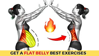 🔥30Min Burn STUBBORN Belly Fat Workout for a Flat Belly Slim Waist  21Day Abs STANDING Challenge [upl. by Aaronson]