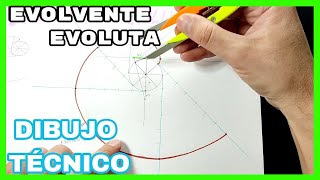 EVOLVENTE de la circunferencia Definición de Evoluta💥 [upl. by Yrroc]