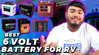 Best 6 Volt Batterys for RV Review 2024  RV Deep Cycle Battery [upl. by Aivatal]