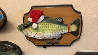 Gemmy Christmas singing Big Mouth Billy Bass “Night Before Christmas” [upl. by Damek616]