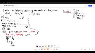 Recurring decimals grade 10 [upl. by Ynattib331]