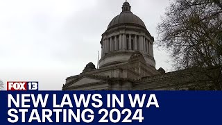 New laws going into effect in Washington in 2024  FOX 13 Seattle [upl. by Myer]