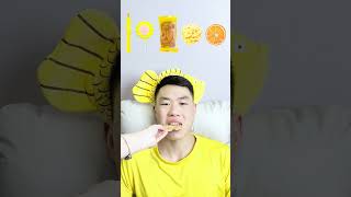 🧀🧇🥟🎧ASMR Yellowthemed Mukbang  Perfect for Sleepimmersive asmr asmrsounds funny [upl. by Kurtzig918]