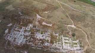 Flight over Tel Gezer BibleWalkscom [upl. by Einna]