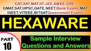 Hexaware 10 Interview QuestionsampAnswersJobsCareerVideosFreshersExperienced [upl. by Fiske]