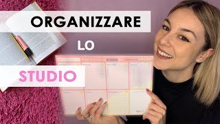 COME ORGANIZZARE LO STUDIO con il PLANNER Plan with me SPACED REPETITION Produttività in 5 minuti [upl. by Baoj]