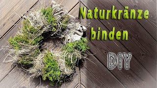 Deko selber machen  Kranz binden  NATUR ✅  DIY [upl. by Sorac]