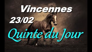 PRONOSTIC PMU QUINTE DU JOUR VENDREDI 23 FEVRIER 2024 [upl. by Esinert]