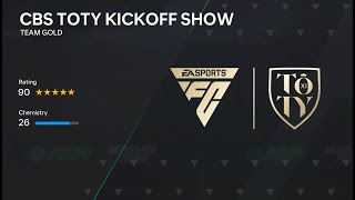 EA SPORTS FC 24 CBS TOTY KICKOFF SHOW  FC 24 Squad Battles Match [upl. by Daukas213]