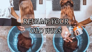 How to make your old wigs look New Revamp your wigs [upl. by Rengia]