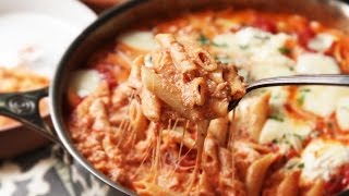 Recipe of Easy Skillet Baked Ziti with Sausage and Ricotta [upl. by Aynam247]