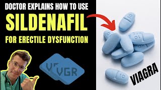 How to use SILDENAFIL Viagra for ERECTILE DYSFUNCTION including doses side effects amp more [upl. by Ased]