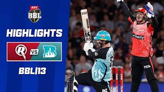 Melbourne Renegades v Brisbane Heat  BBL13 [upl. by Eirena859]