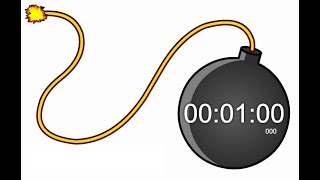 1 Minute Countdown Timer with Alarm Loud Boom Sound timer timers 1minute 1minutetimer alarm [upl. by Ecile]