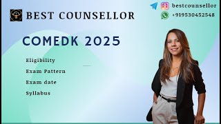 COMEDK 2025 Exam Strategy  Most Important Chapters for COMEDK Exam  Tanushree Didibestcounsellor [upl. by Aisekal466]