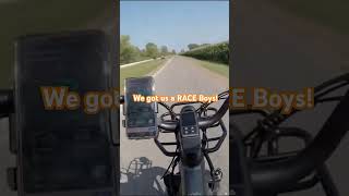 ATVs vs ebike Lets go ebike bicycle atv country [upl. by Shotton]