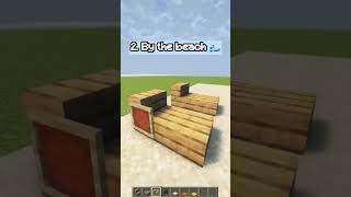 Two simple Picnic Buildhacks in Minecraft feedshorts minecraft viralvideo [upl. by Ybsorc]