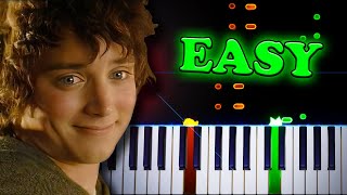 Concerning Hobbits Lord of the Rings  Easy Piano Tutorial [upl. by Javler]