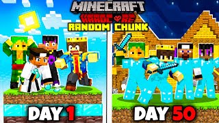 100 Days on ONE RANDOM CHUNK in Hardcore Minecraft 😰 [upl. by Nreval]