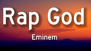 Eminem  Rap God Lyrics [upl. by Allerus308]