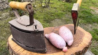 Cooking Bull’s TESTİCLES with Iron  How to Cook Best Testicles Bull’s Testicles Tasty Recipe [upl. by Asiulana115]