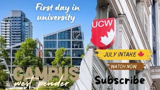 First Day at university canada west Vancouver Honest ReviewJuly Intake Associateof arts2024 🇨🇦🍁 [upl. by Alyahs713]