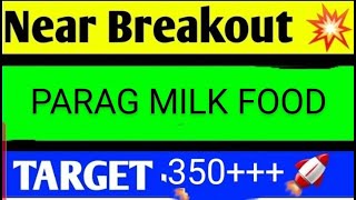 PARAG MILK FOODS SHARE LATEST NEWS TODAYPARAG MILK SHARE TARGETPARAG MIK FOOD SHARE ANALYSIS [upl. by Leo]