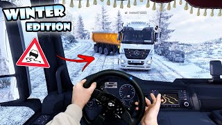 IDIOTS on the road 86  Real Hands WINTER Edition  Funny moments  ETS2 Multiplayer [upl. by Timoteo]