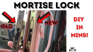 How to Replace a Sliding Glass Door Mortise Lock Complete Guide [upl. by Volotta]